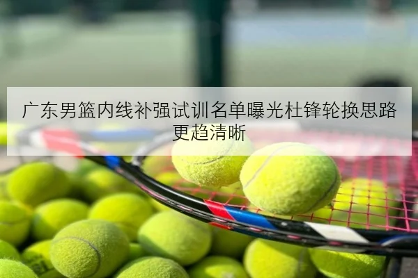 广东男篮内线补强试训名单曝光杜锋轮换思路更趋清晰
